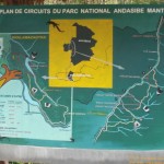 Map of Andasibe National Park in Madagascar